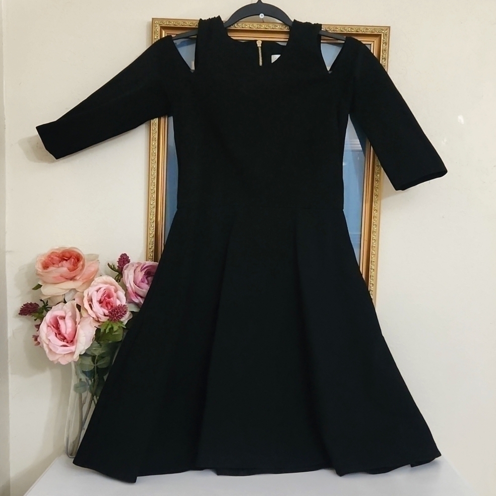 Eliza J  Elegant Little Black Sheath Dress  Formal Party Wedding Guest Old Money - Picture 6 of 13